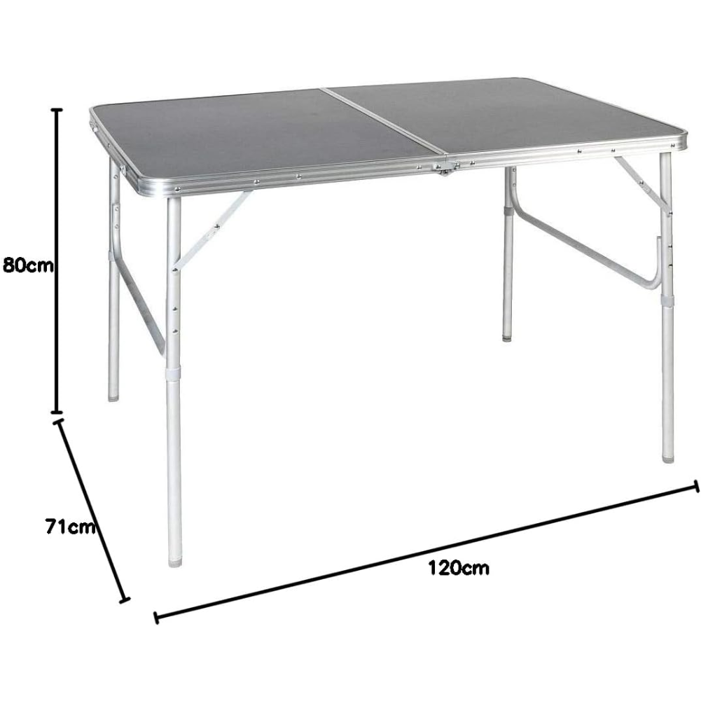 Vango Granite Duo 120cm Camping Table (Excalibur) measurements