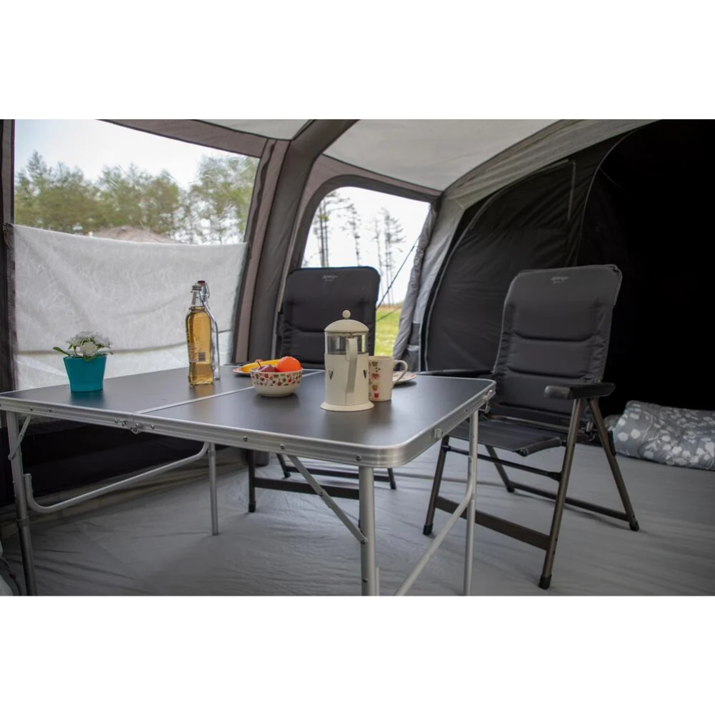 Vango Granite Duo 120cm Camping Table (Excalibur) items on table