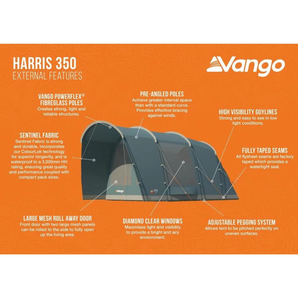 Vango Harris 350 Tent - External Features