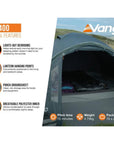 Vango Tay 400 Tent - 4 Man Tent (Deep Blue) more info