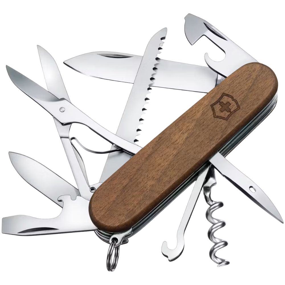 Victorinox Huntsman Wood Swiss Army Pocket Knife