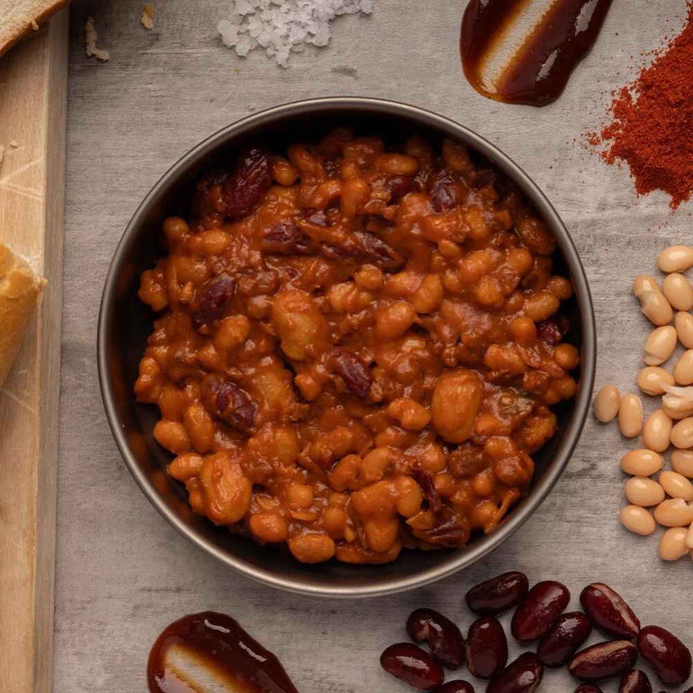 Wayfayrer Cowboy BBQ Beans - Outdoor Camping Ready to Eat bowl