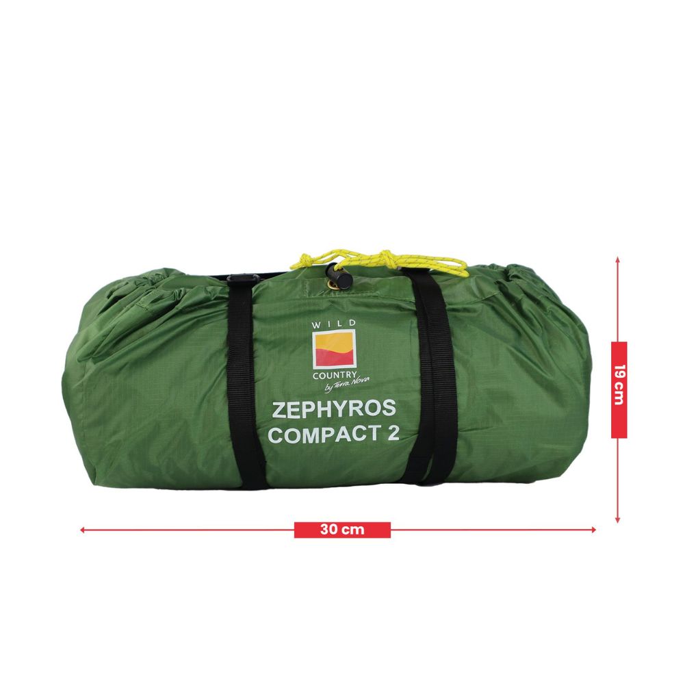 Wild Country Zephyros Compact 2 V3 Tent - Packed Measurements