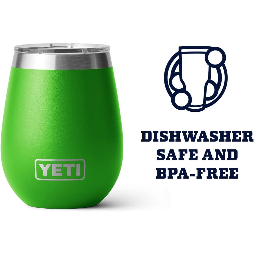 Yeti Rambler 10 OZ Wine Tumbler (Canopy Green) dishwash