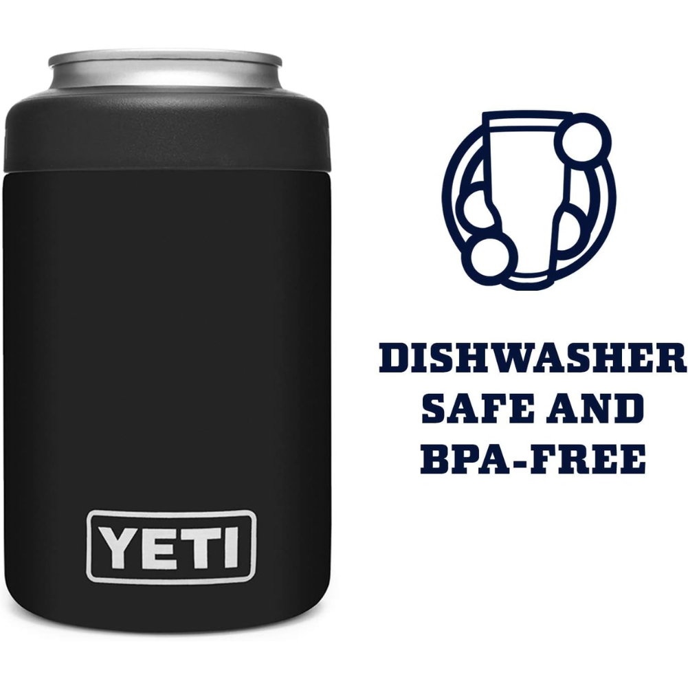 YETI Rambler 12oz Colster Can Insulator (Black) dishwash