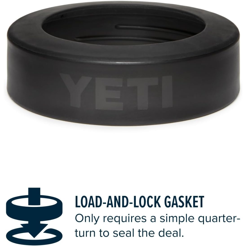 YETI Rambler 12oz Colster Can Insulator (Black) lid