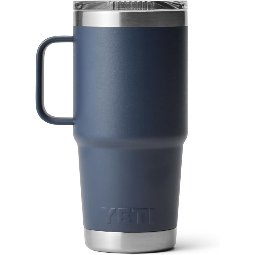 YETI Rambler 20 Oz Travel Mug (Navy) back