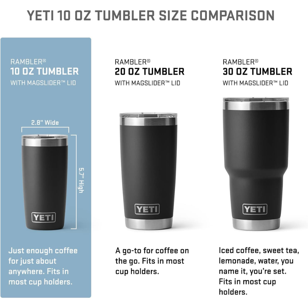 Yeti Rambler 10 OZ Tumbler (Black)
