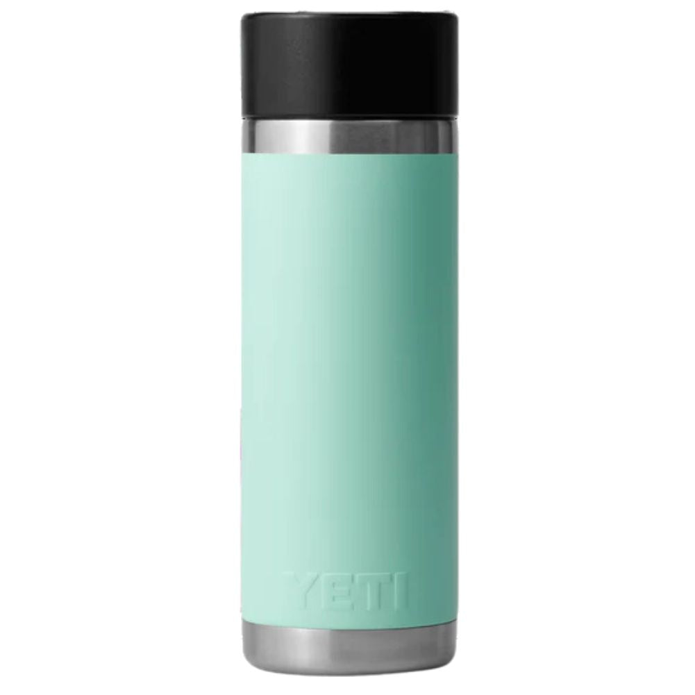Yeti Rambler 18 OZ Bottle With Hotshot Cap (Seafoam) back