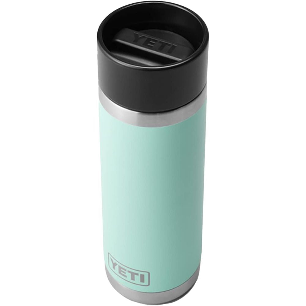 Yeti Rambler 18 OZ Bottle With Hotshot Cap (Seafoam) top angle