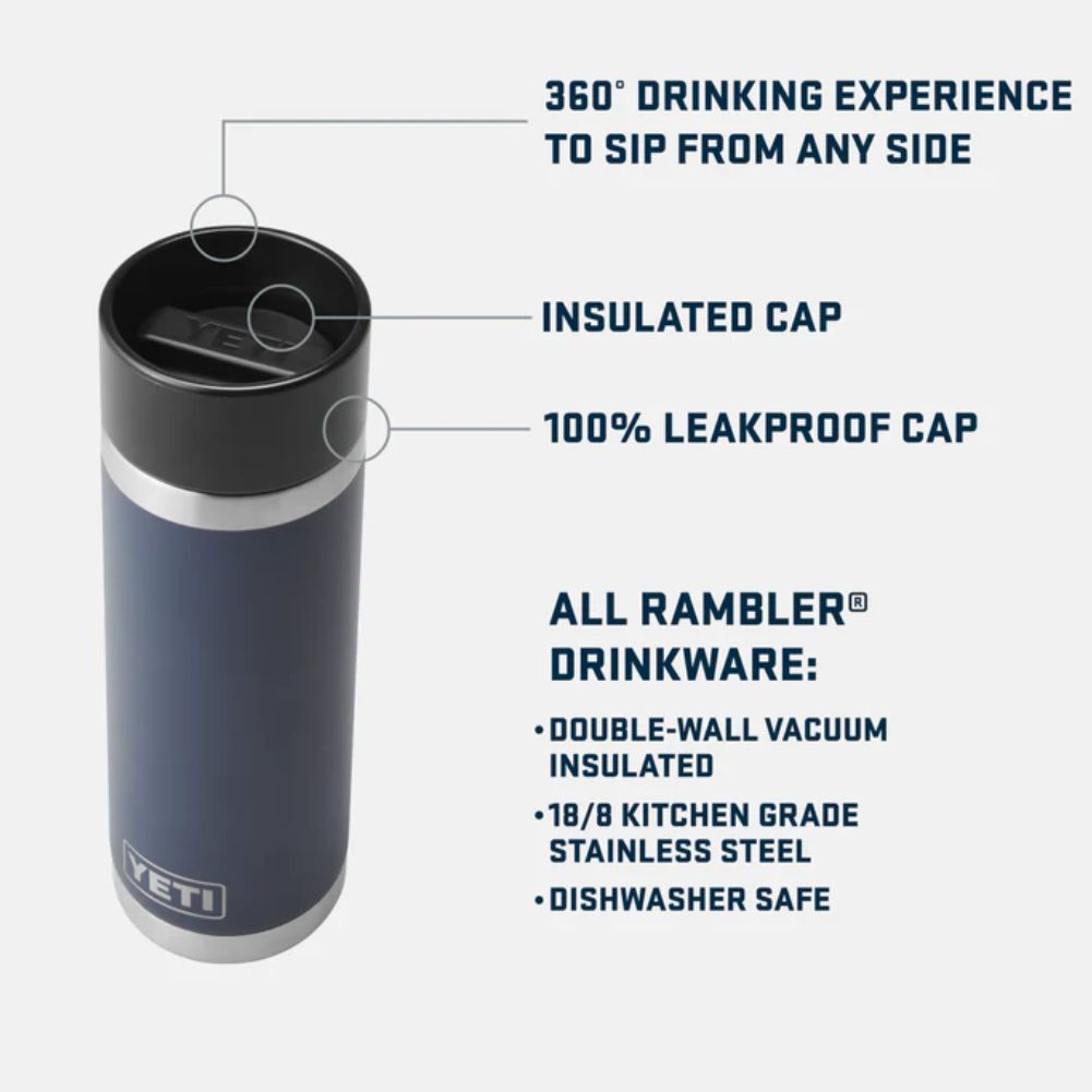 Yeti Rambler 18 OZ Bottle With Hotshot Cap (Seafoam) more info