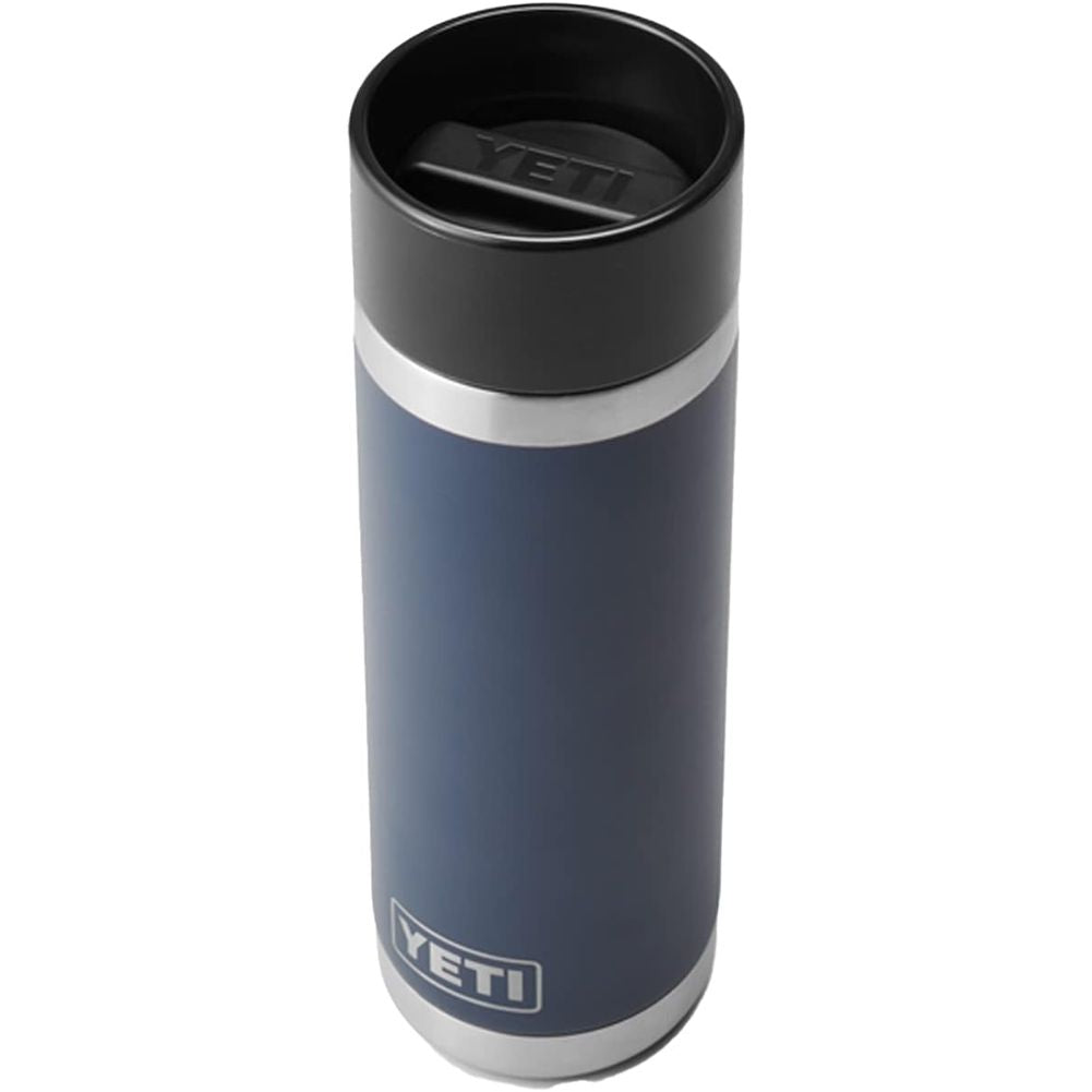 Yeti Rambler 18 OZ Bottle With Hotshot Cap (Navy) top angle