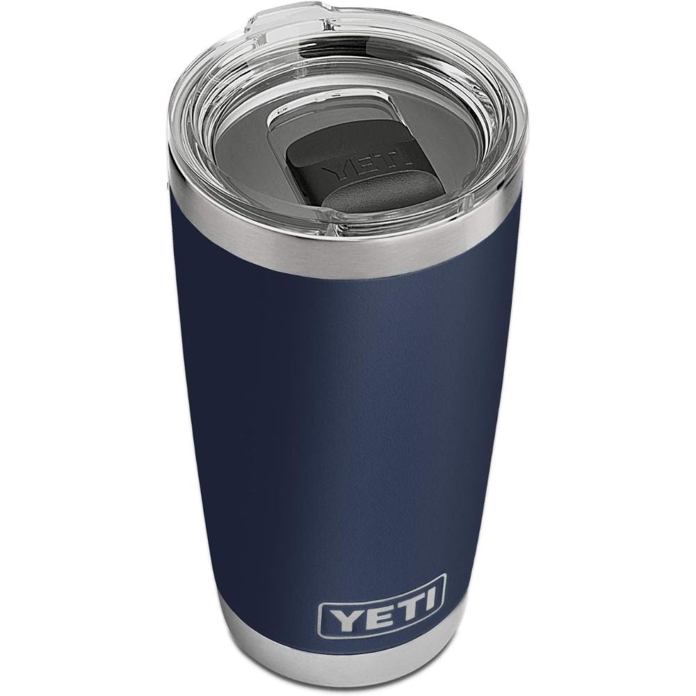 Yeti Rambler 20 OZ Tumbler (Navy) top angle
