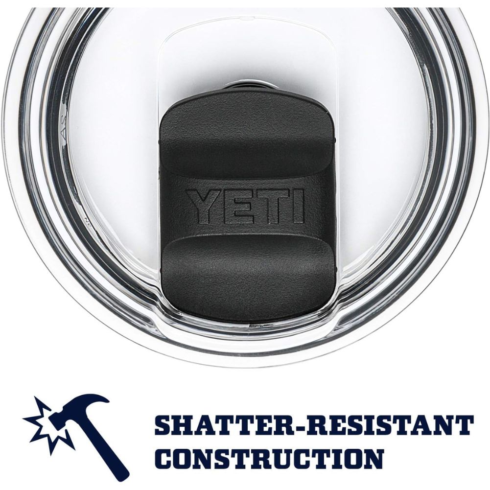 Yeti Rambler 20 OZ Tumbler (Navy) lid info