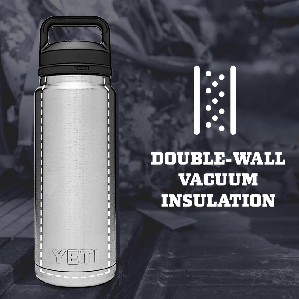 Yeti Rambler 26 OZ  Bottle With Chug Cap (Navy) double wall