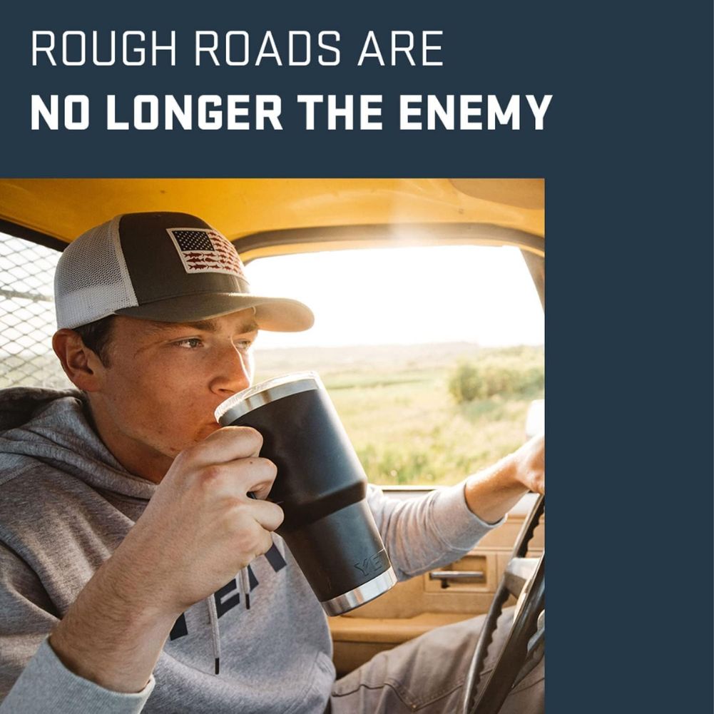 Yeti Rambler 30 Oz (887 Ml) Travel Mug (Seafoam)
 rough road