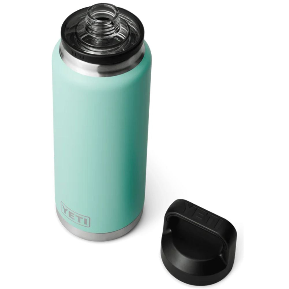 Yeti Rambler 36 OZ Bottle With Chug Cap cap off
