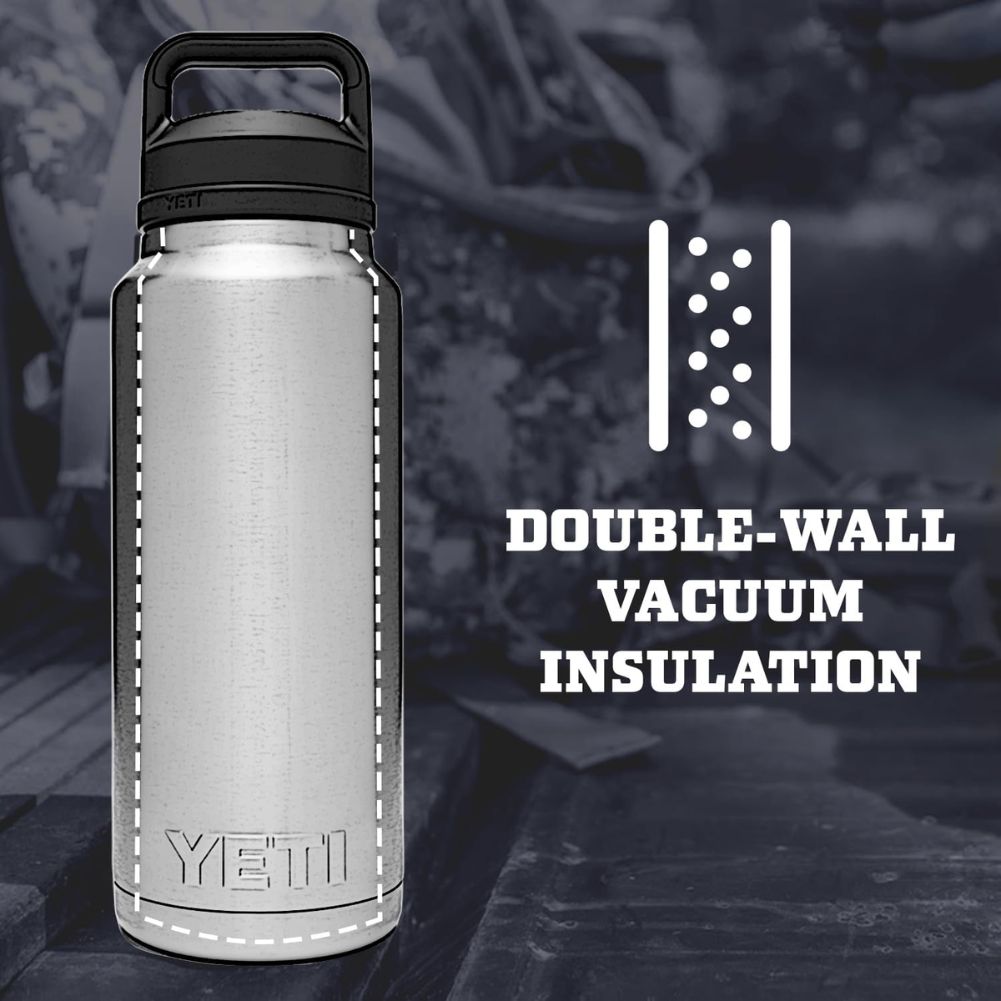 Yeti Rambler 36 OZ Bottle With Chug Cap double wall