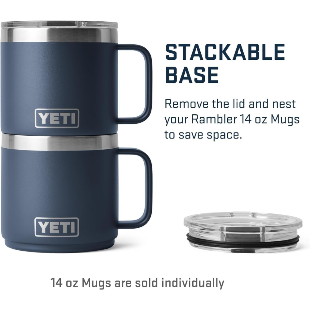 Yeti Rambler Mug 14OZ (Navy) stackable