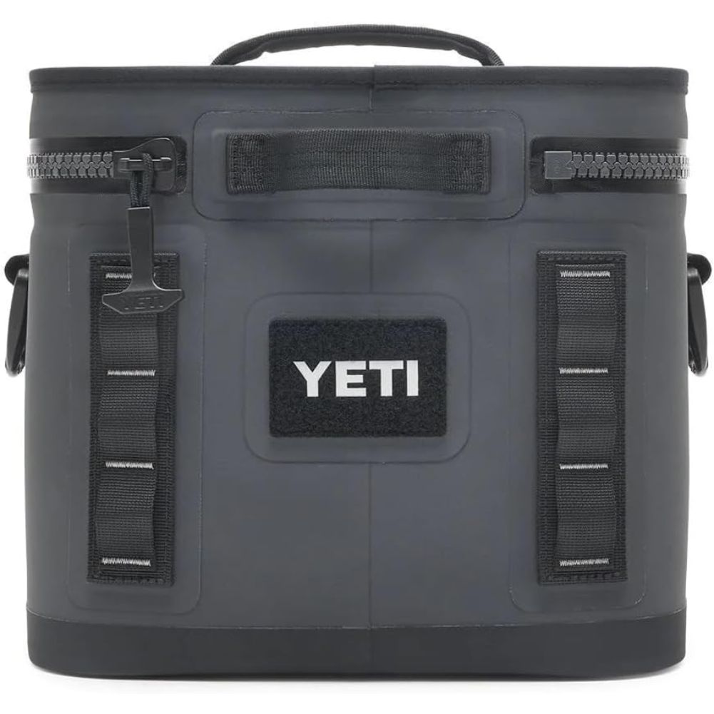 Yeti Hopper Flip 8 Soft Cooler (Charcoal) back view