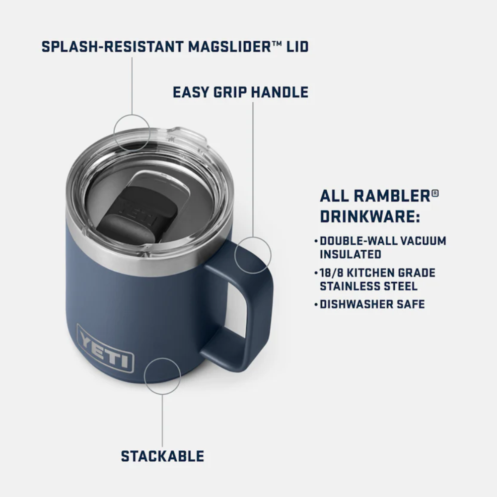 Yeti Rambler 10 OZ Mug (Navy) info