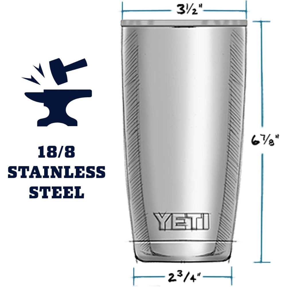 Yeti Rambler 20 OZ Tumbler (Tropical Pink)