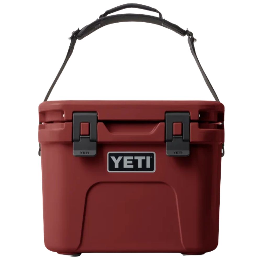 Yeti Roadie 15 Cool Box (Stag Red) Handle Up