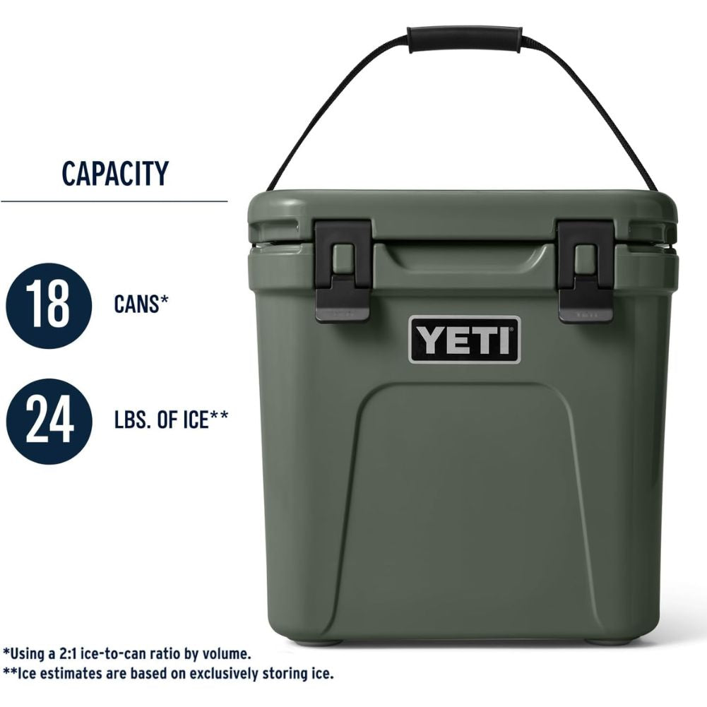 Yeti Roadie 24 Cool Box (Rescue Red) capcity