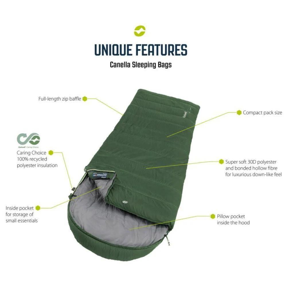 Outwell Canella Supreme Sleeping Bag info