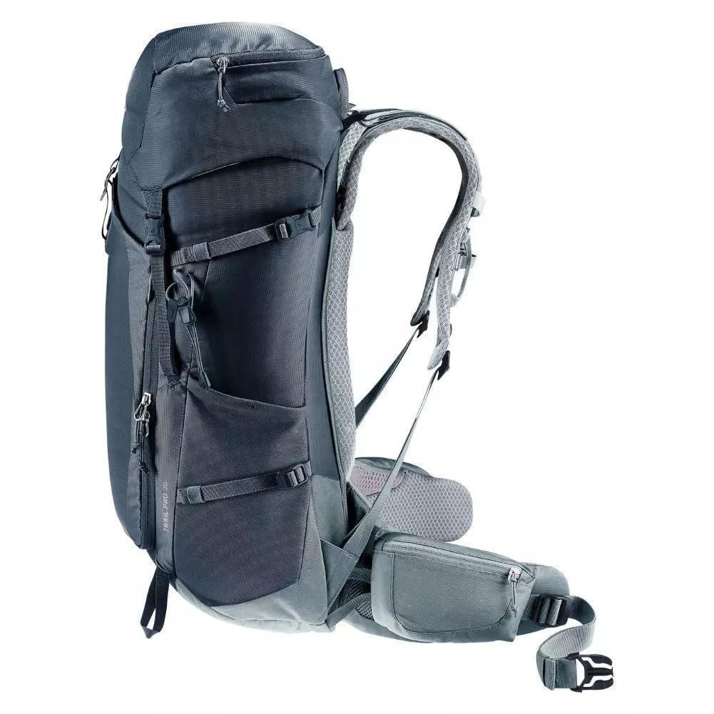 Deuter Trail Pro 36L Hiking Backpack (Black/Shale)