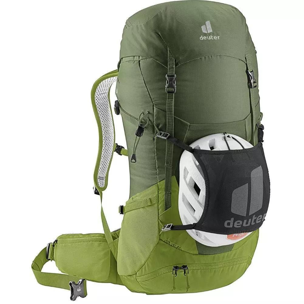 Deuter Futura 32L Hiking Backpack (Khaki-Meadow) helmet