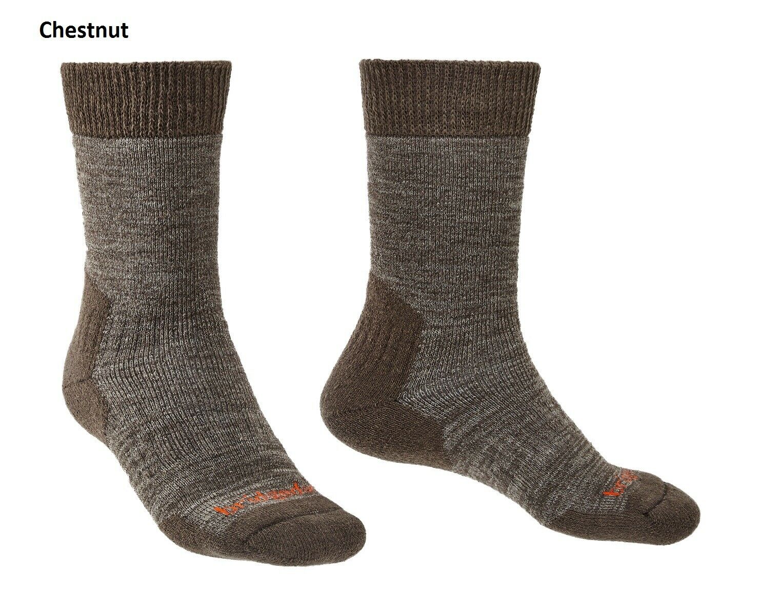 Bridgedale Men's Explorer Heavyweight Merino Comfort Socks - Chestnut