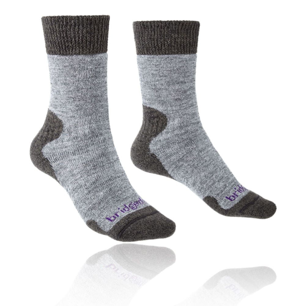 Bridgedale Women's Explorer Heavyweight Merino Comfort Socks (Grey)