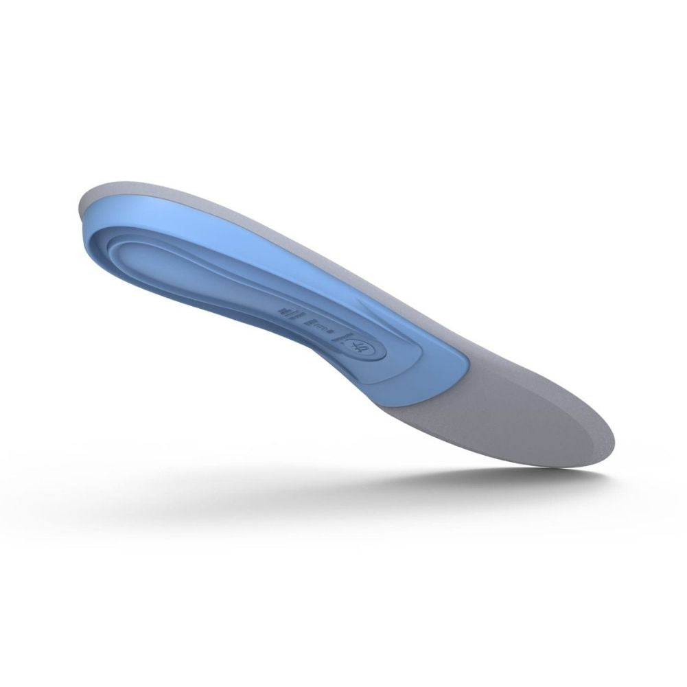 Superfeet Blue - Trim to Fit - Medium Arch Insoles heel up back