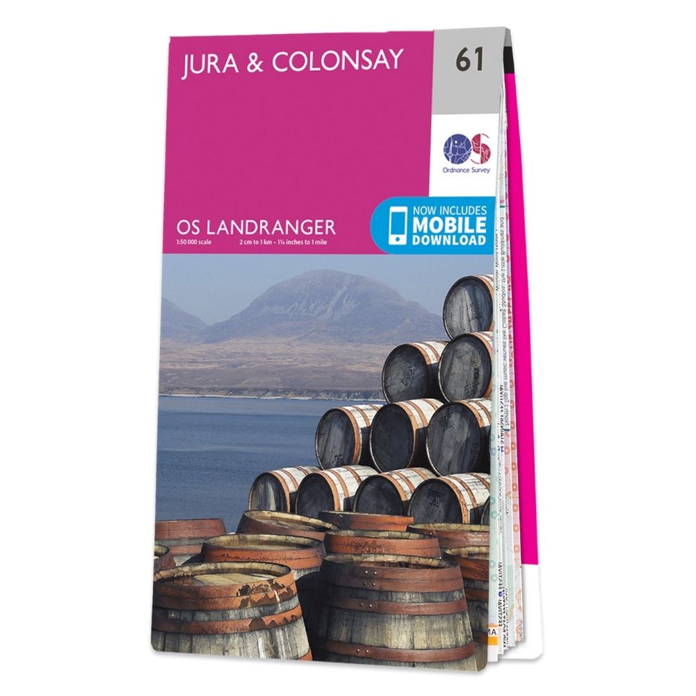 Ordnance Survey Landranger Map 61 Jura &amp;amp; Colonsay