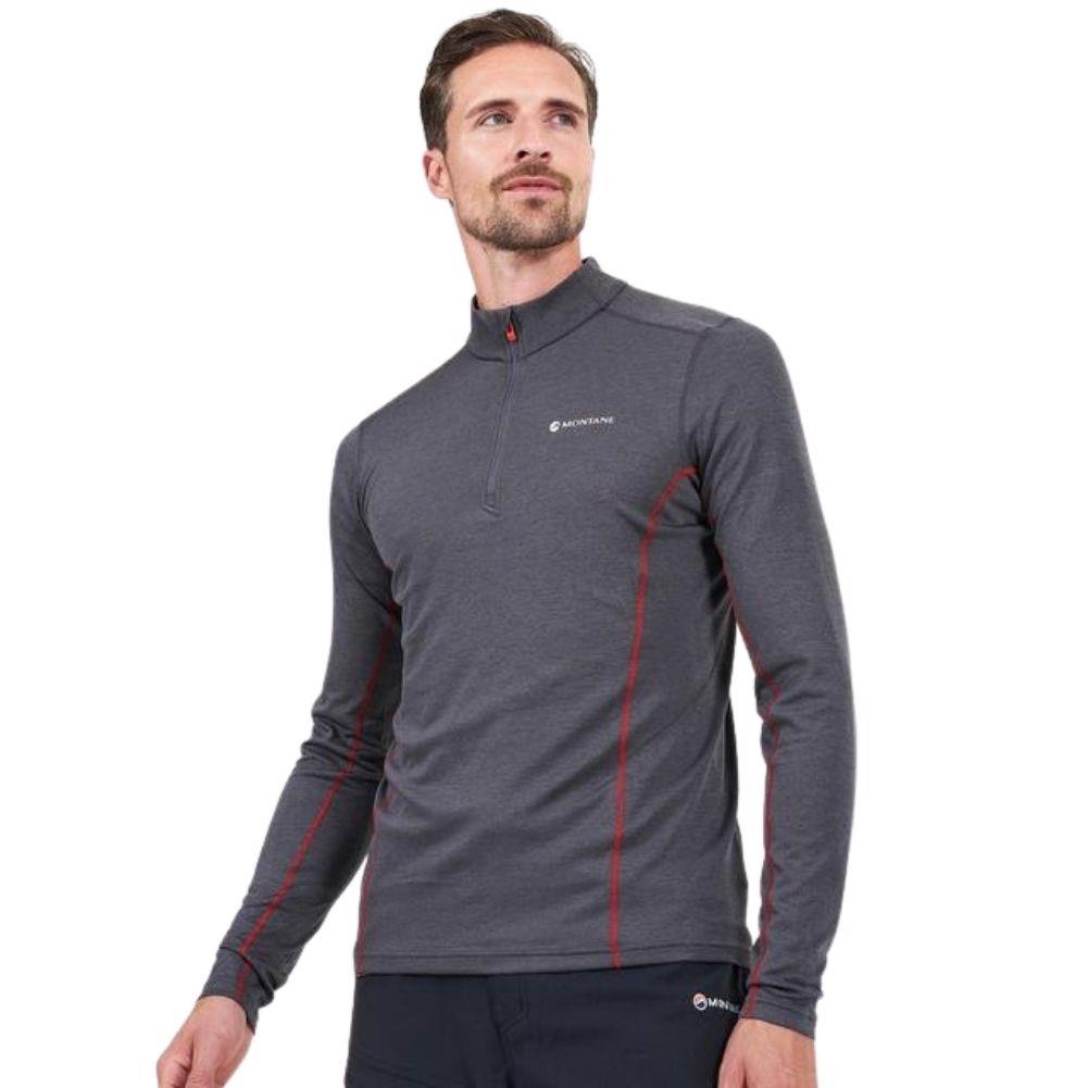 Montane Men's Dart Zip Neck T-Shirt (Slate)