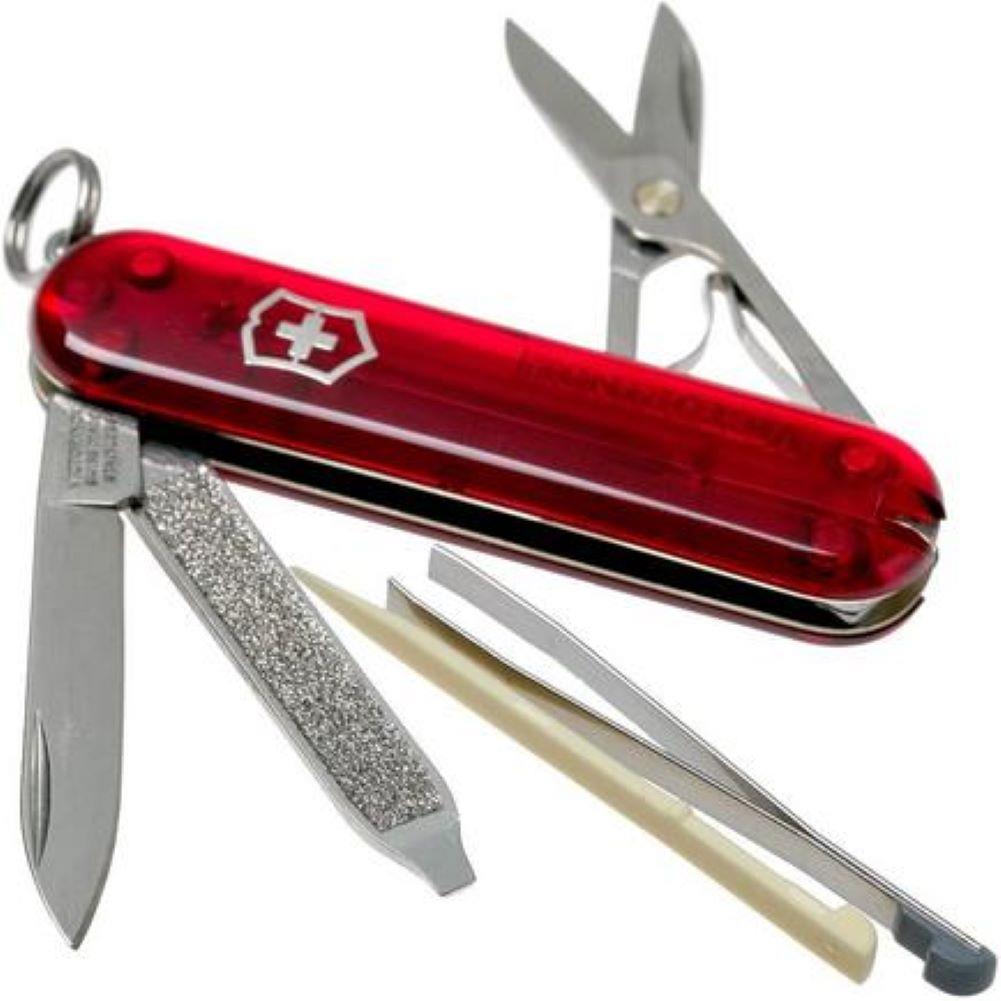 Victorinox Classic SD Transparent Red - Swiss Army Pocket Knife