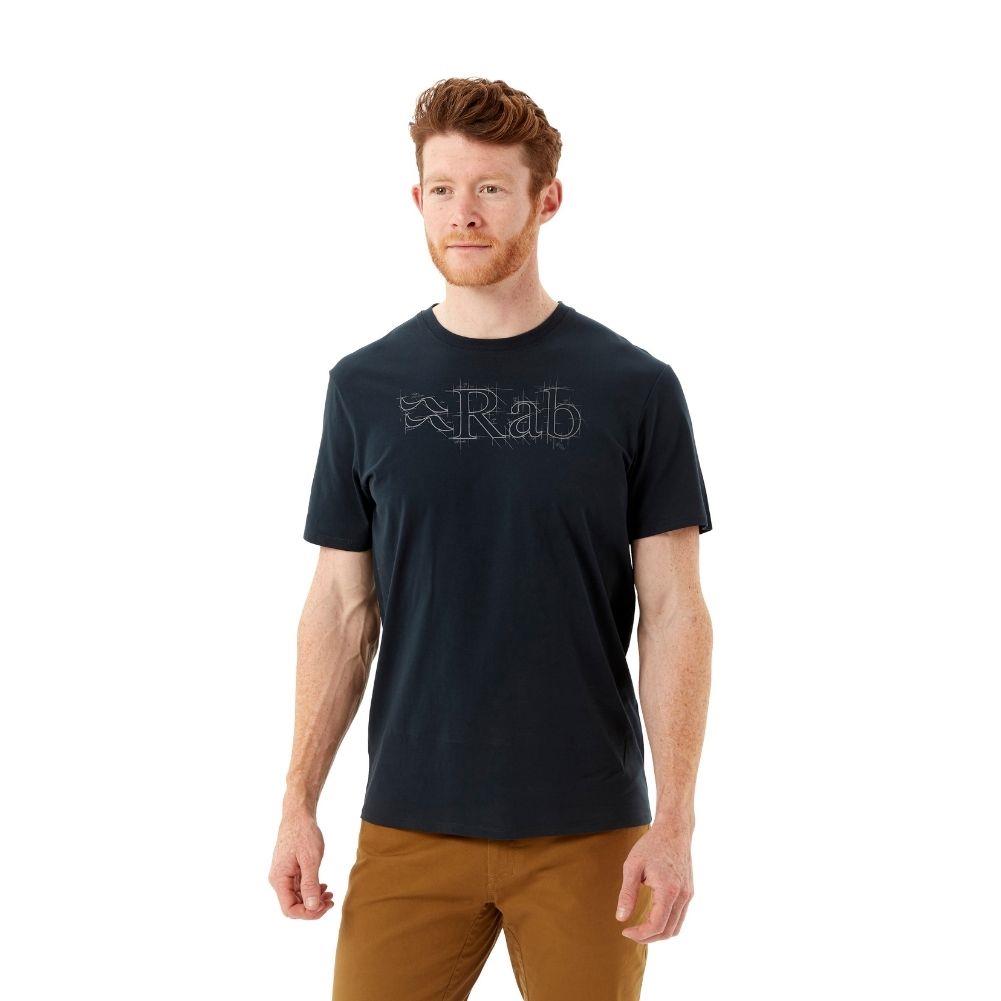 Rab Men's Stance Sketch Organic Cotton Tee (Beluga)