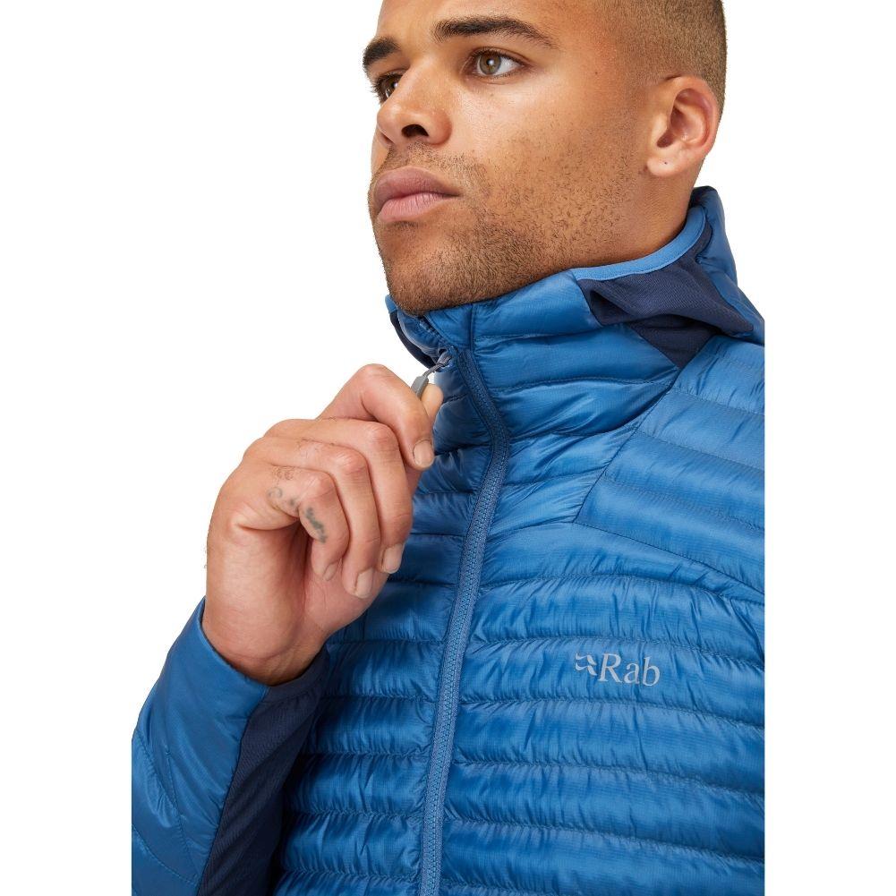 Rab Men&#39;s Cirrus Flex 2.0 Insulated Hoody Synthetic Jacket (Denim)