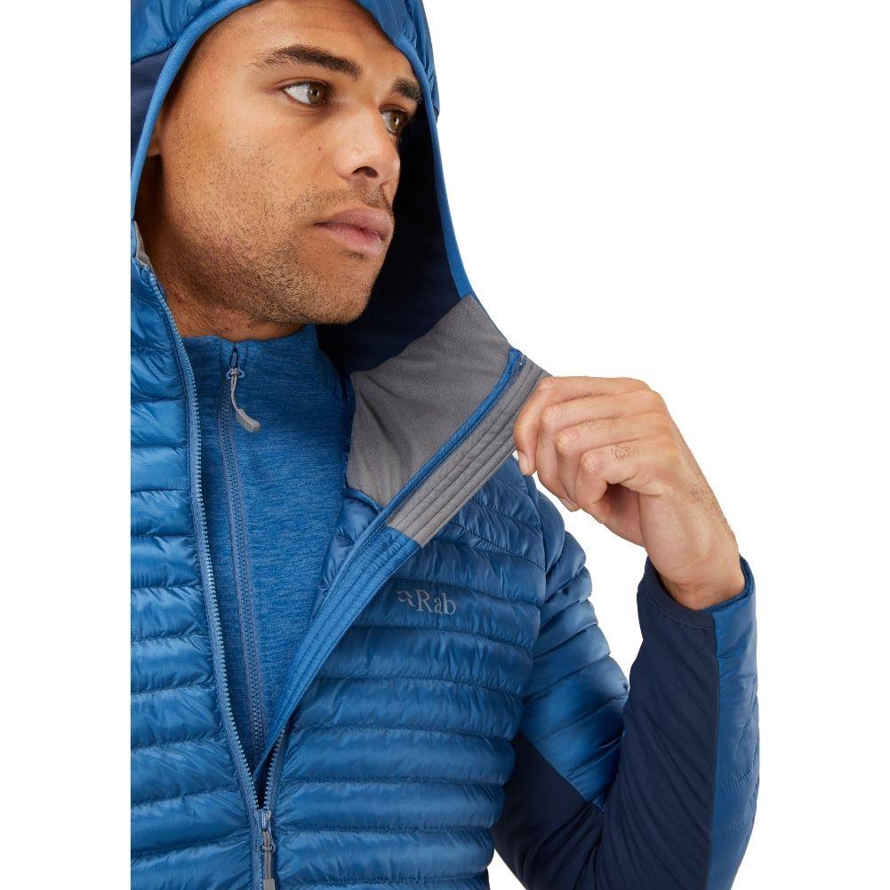 Rab Men&#39;s Cirrus Flex 2.0 Insulated Hoody Synthetic Jacket (Denim)
