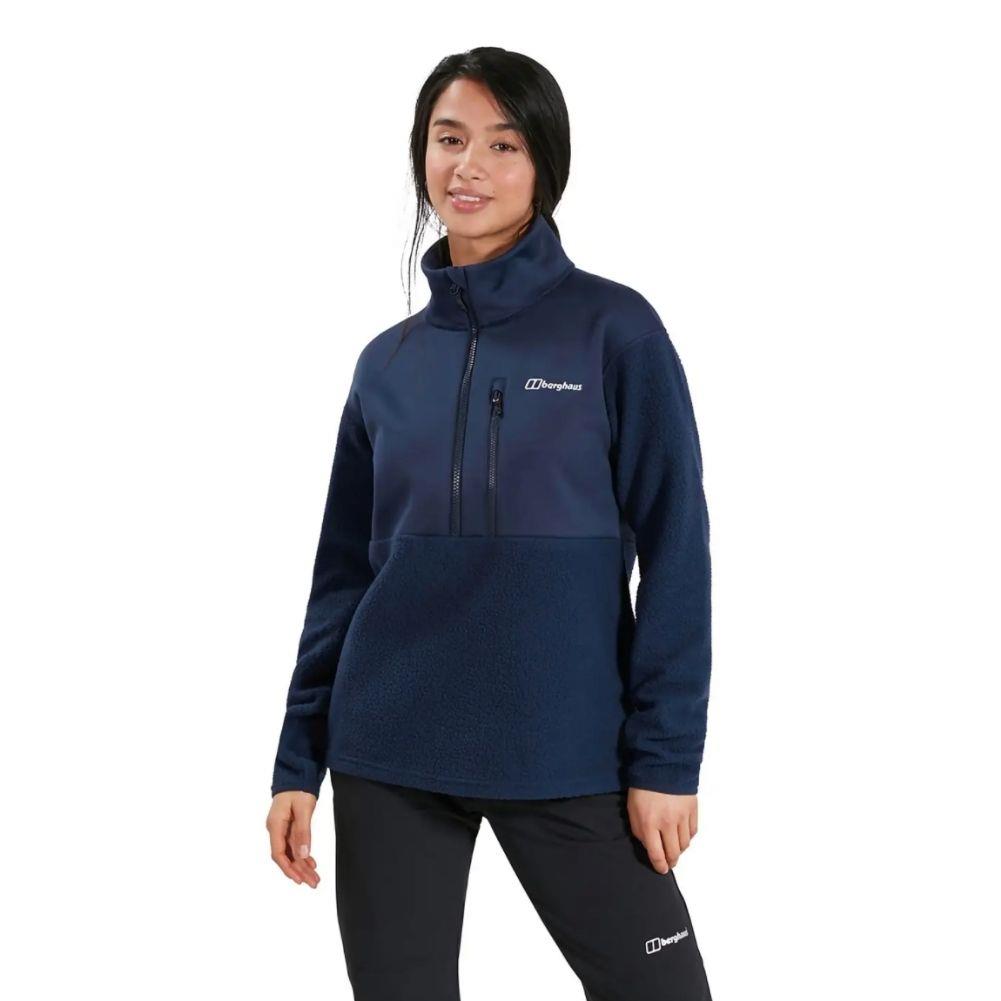 Berghaus Women&#39;s Fadley Half Zip Fleece (Blue)