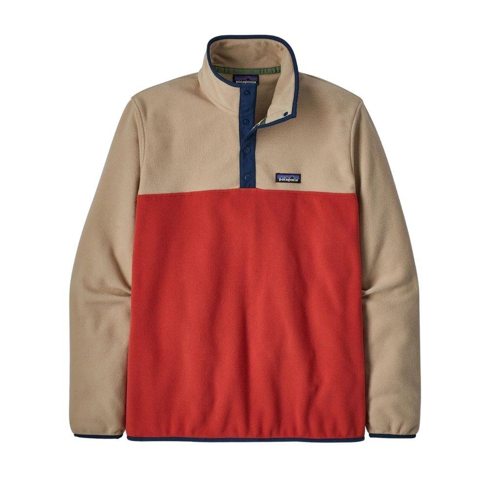 Patagonia Men&#39;s Micro D Snap-T Fleece Pullover (Sumac Red)