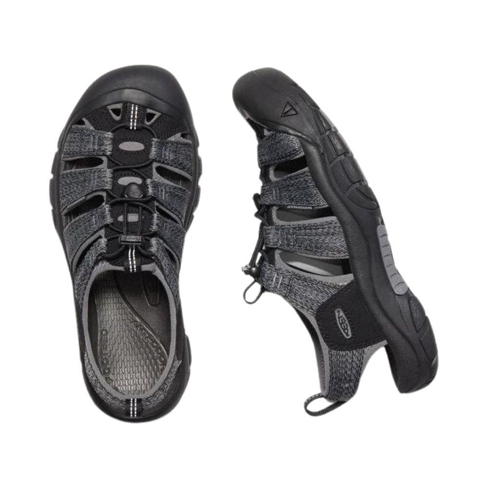 Keen Men's Newport H2 Sandals (Black/Steel Grey)