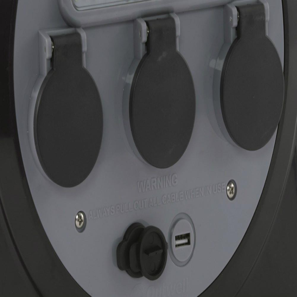 Outwell Mensa Mains 3-Way Roller Kit with USB and LED Light 2