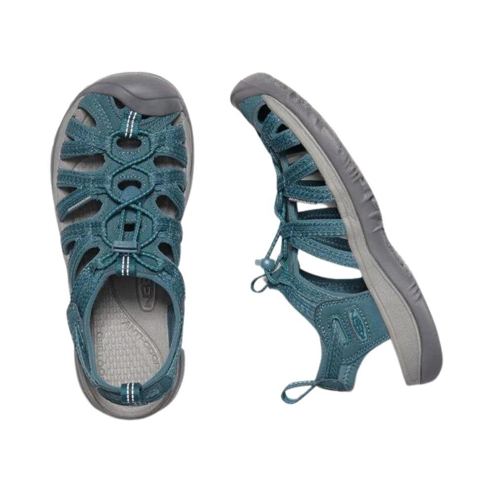 Keen Women's Whisper Hiking Sandal (Smoke Blue) angles
