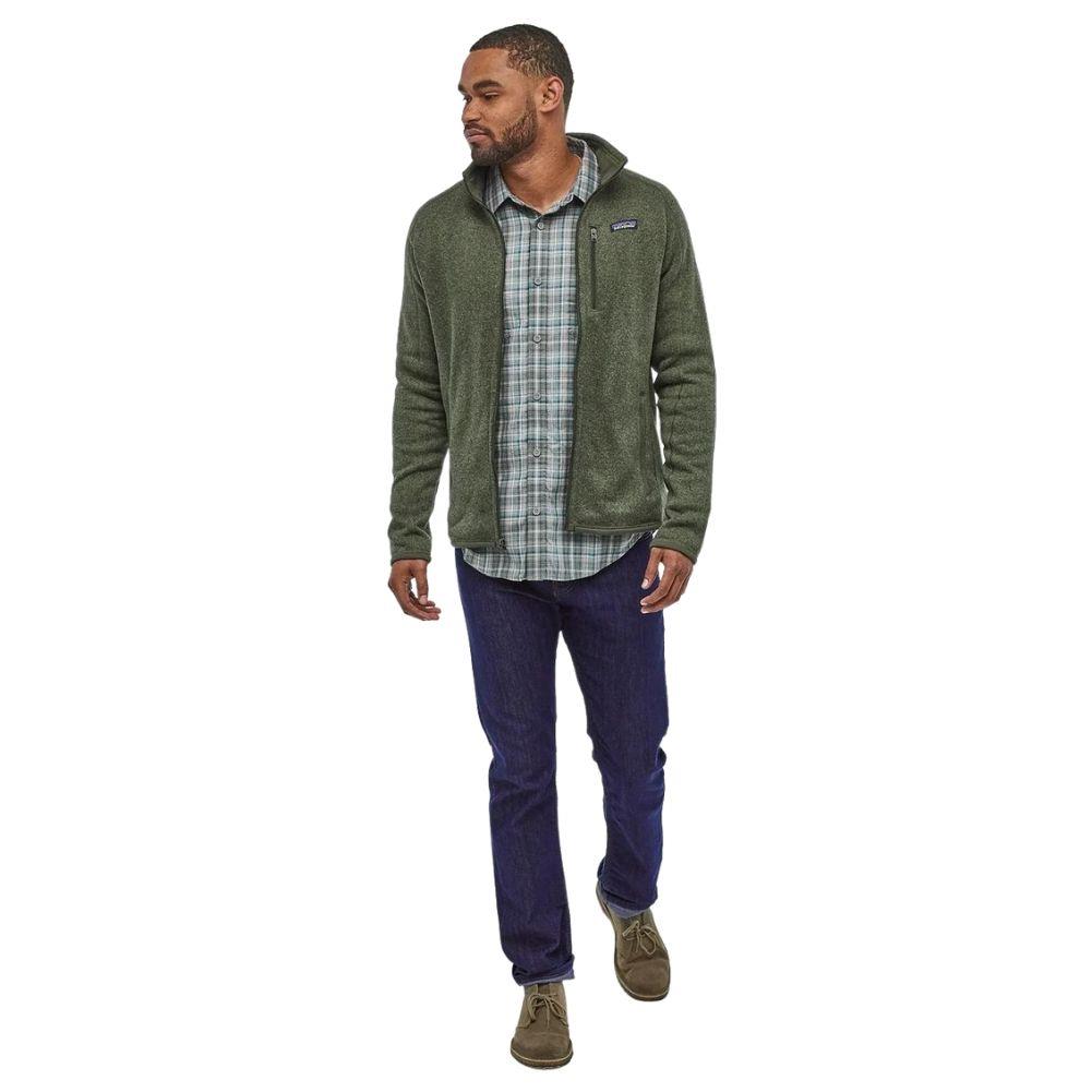 Patagonia men's better sweater industrial green best sale