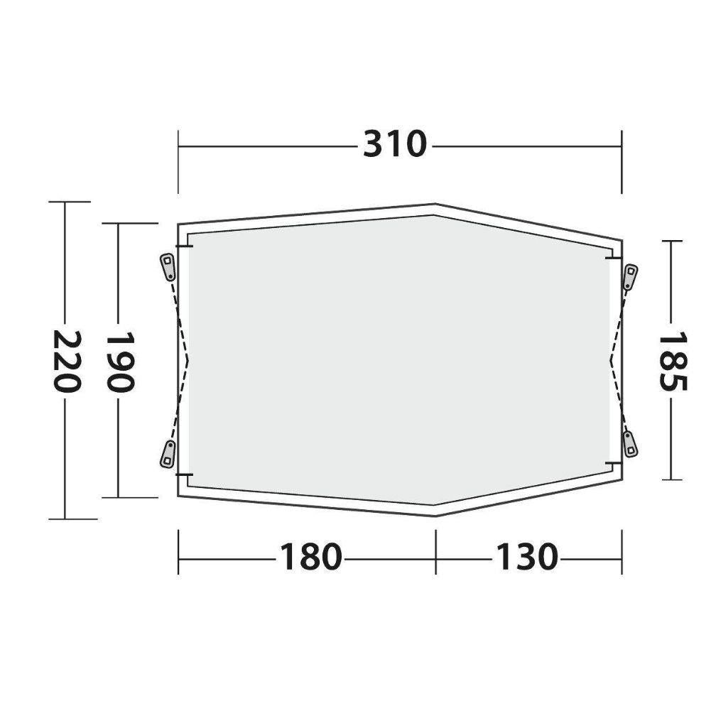 Outwell Sandcrest L Vehicle Tailgate Awning