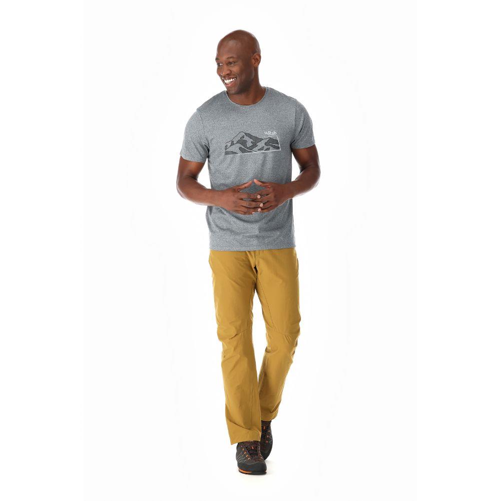 Rab Men's Mantle Mountain Tee (Beluga) standing