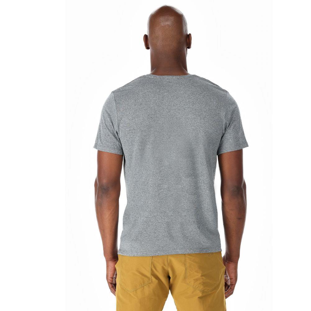 Rab Men's Mantle Mountain Tee (Beluga) back view