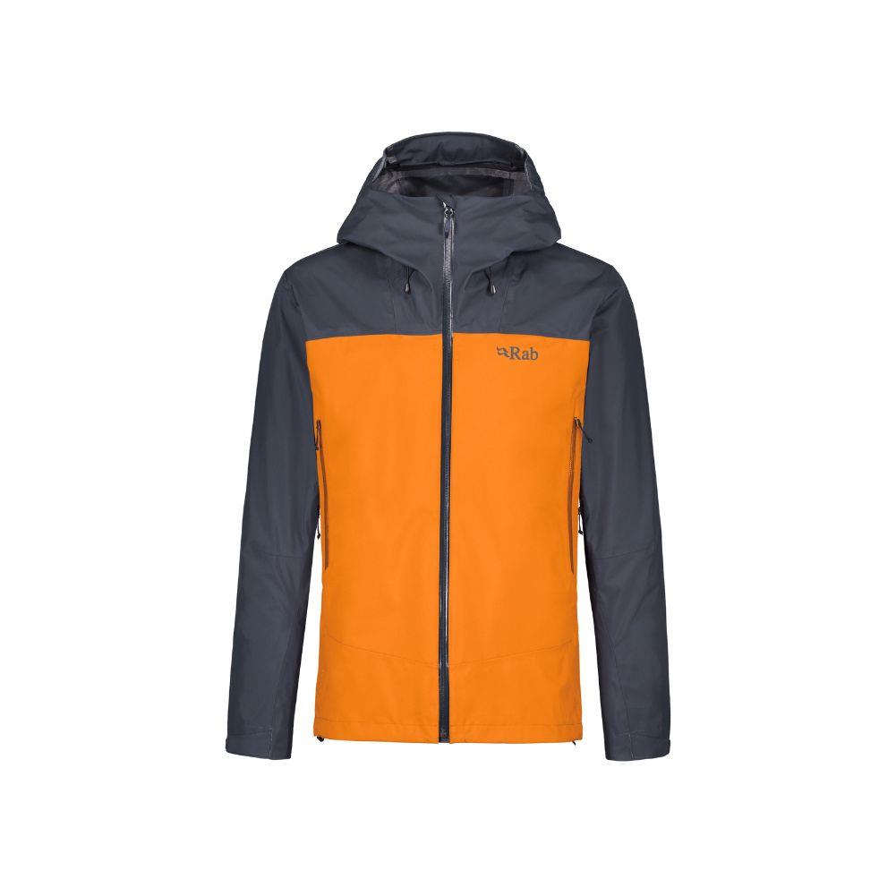 Rab Men's Arc Eco Waterproof Jacket (Beluga/Marmalade)